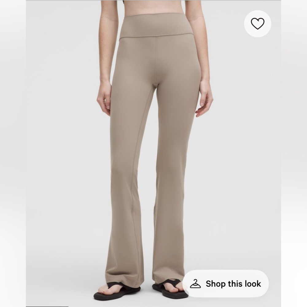 lululemon athletica groove nulu flare pants leggings warm ash grey sz 6